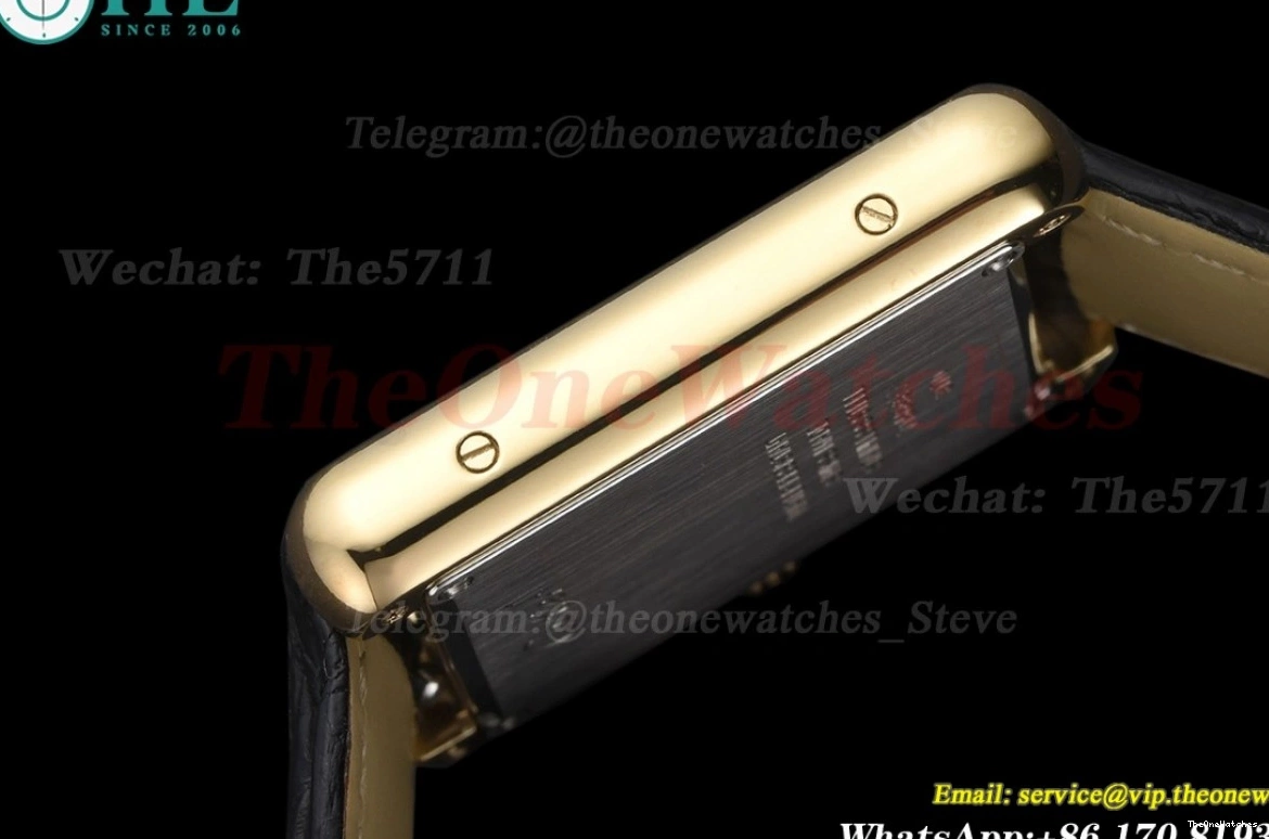 DRF Solo Dial White YG Tank Quartz 24.4mm LE 0301